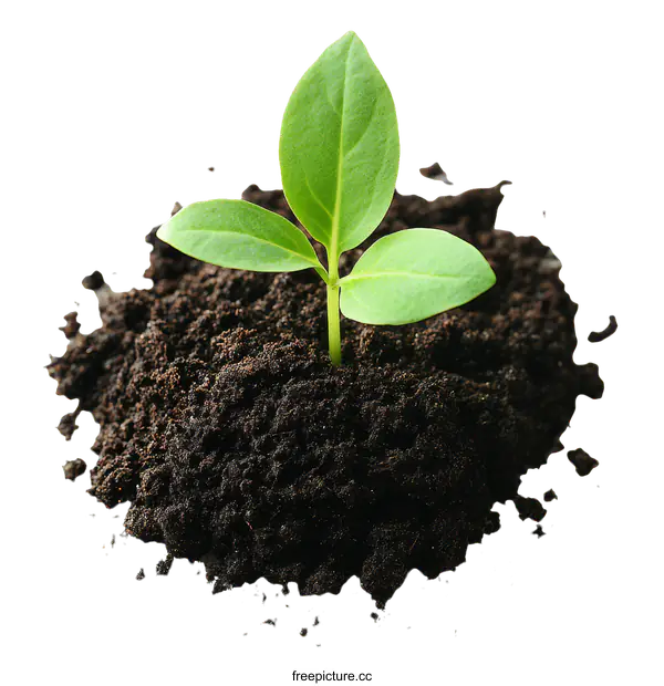 [Transparent Background PNG]New Growth Emerging from the Soil