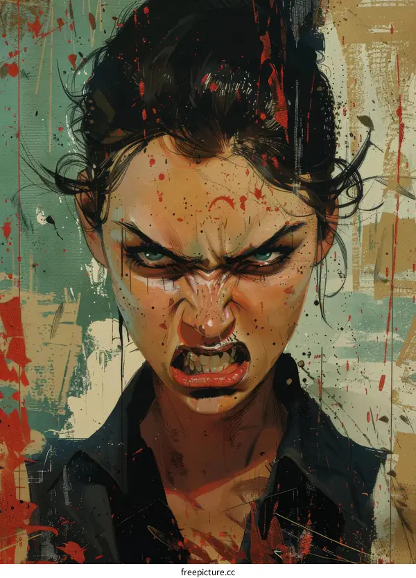 Portrait of an Angry Woman