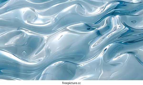 Abstract Liquid Background Blue