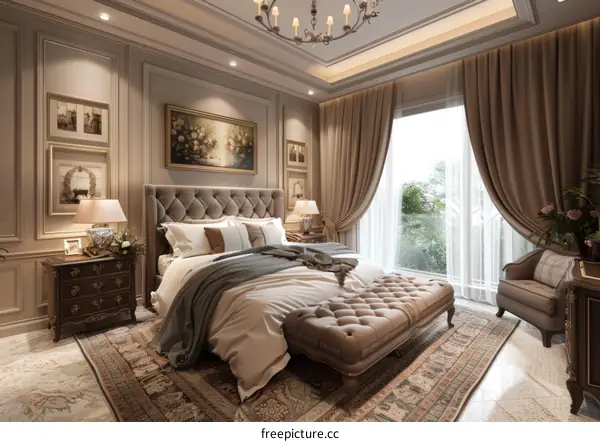 Classic Elegant Bedroom Interior Design