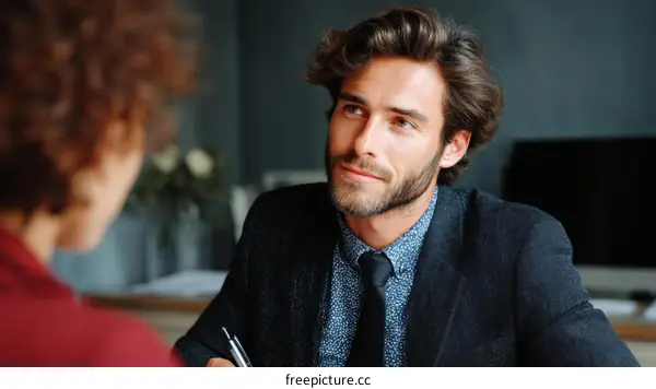 Business Meeting Dialogue Caucasian People