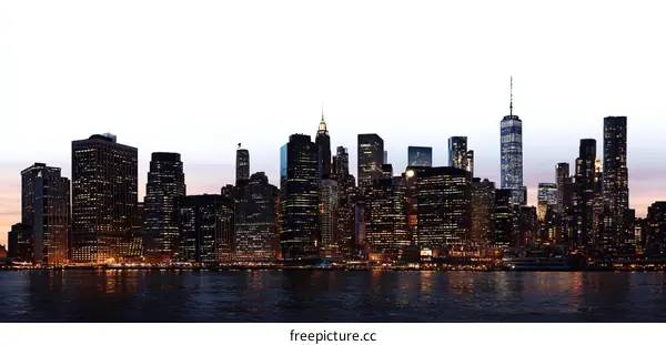 New York City Skyline at Night