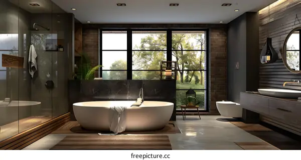 Modern and simple style bathroom