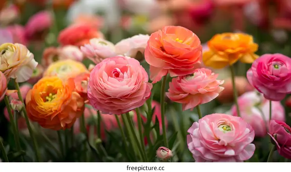 Close Up View of Pink Flowers in Bloom