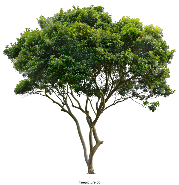 [Transparent Background PNG]Green Tree Isolated On White Background