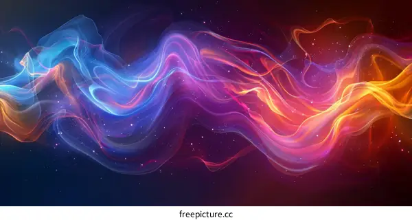Vivid Abstract Background with Dynamic Brushstrokes and Gradients