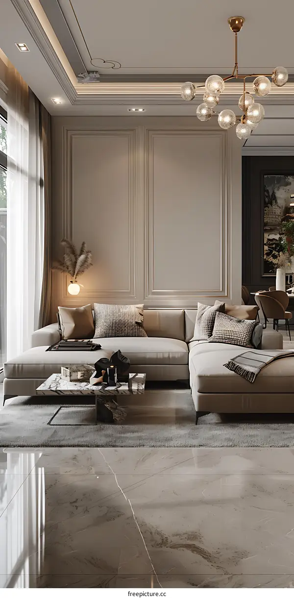 Modern minimalist living room