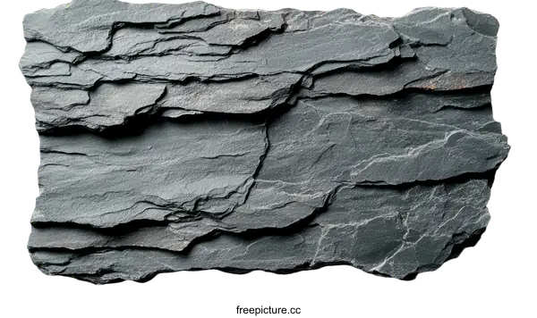 [Transparent Background PNG]Natural Gray Slate Rock Texture