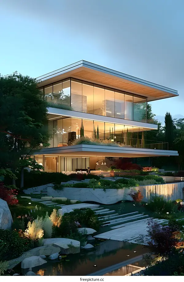 A Modern House in Harmony with Nature
