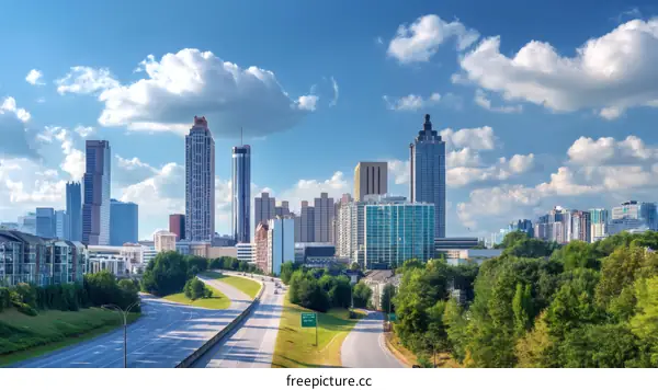 Atlanta Cityscape on a Sunny Day