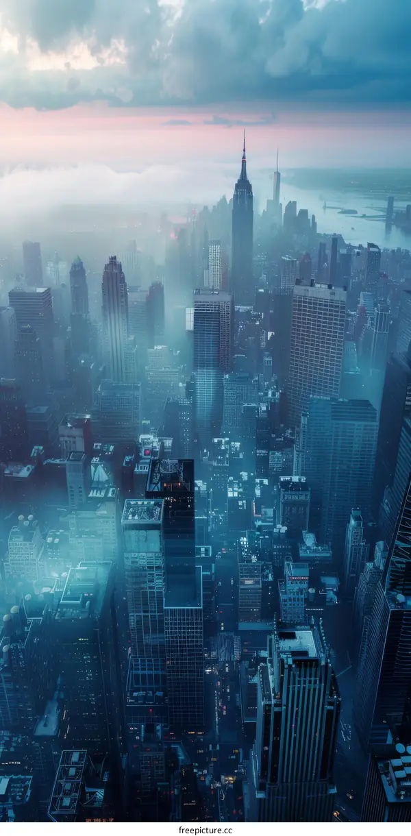 New York City Skyline, Manhattan Buildings and Skyscrapers