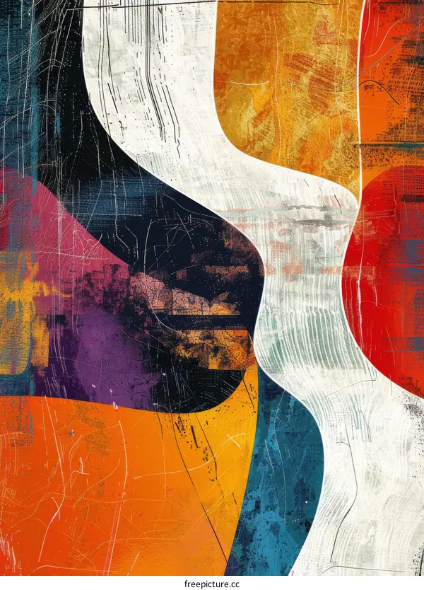 Abstract Colorful Contemporary Art