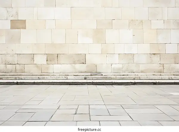 Stone Wall and Steps Background