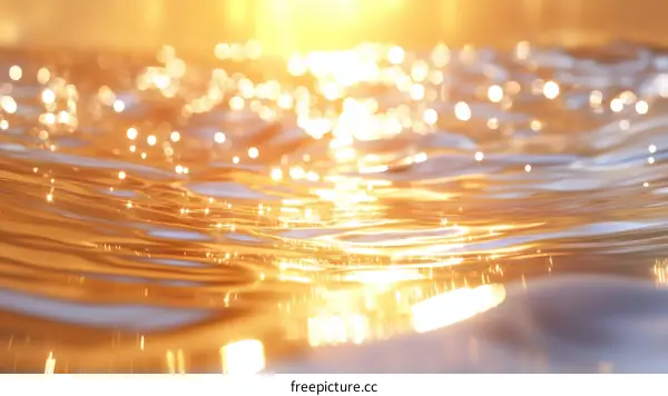Golden Sunlight on Water Surface