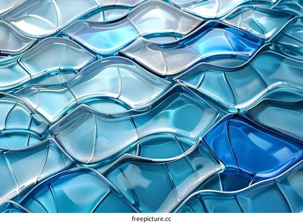 Blue glass texture background