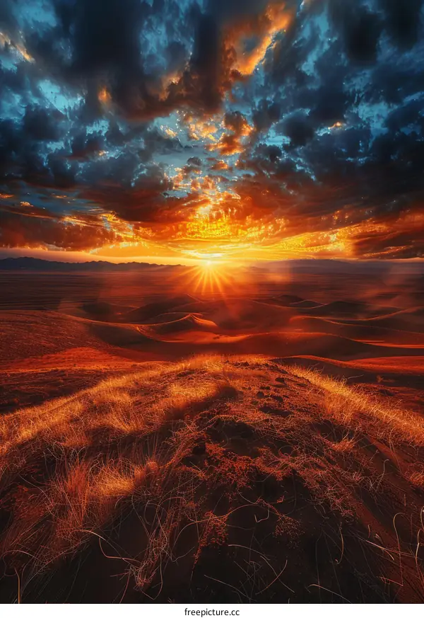 A Stunning Desert Sunset