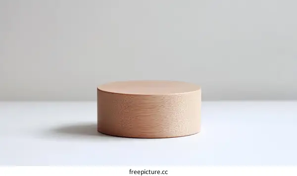 Wooden Cylinder Display Stand