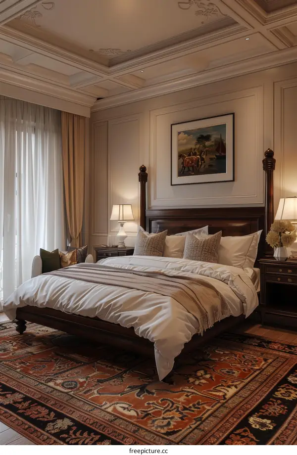 Luxury Bedroom Interior Design Illustration