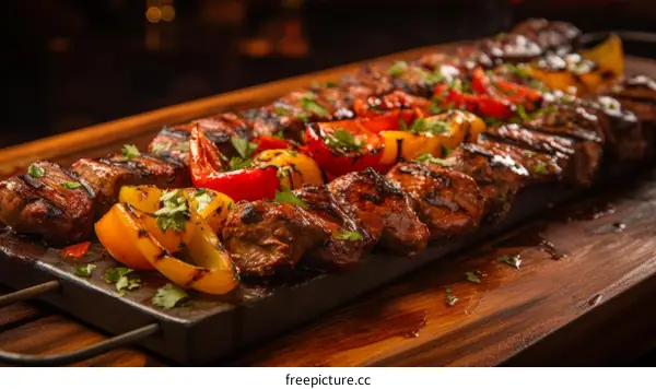 A delicious and healthy meal of grilled steak and vegetables
