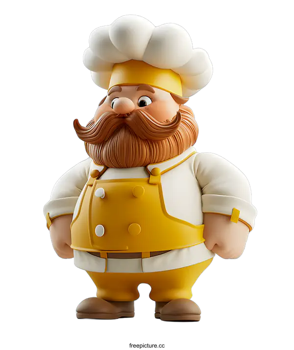 [Transparent Background PNG]Cartoon Chef Illustration