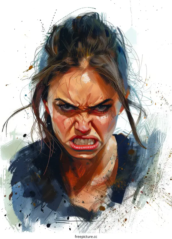 Portrait of an Angry Woman