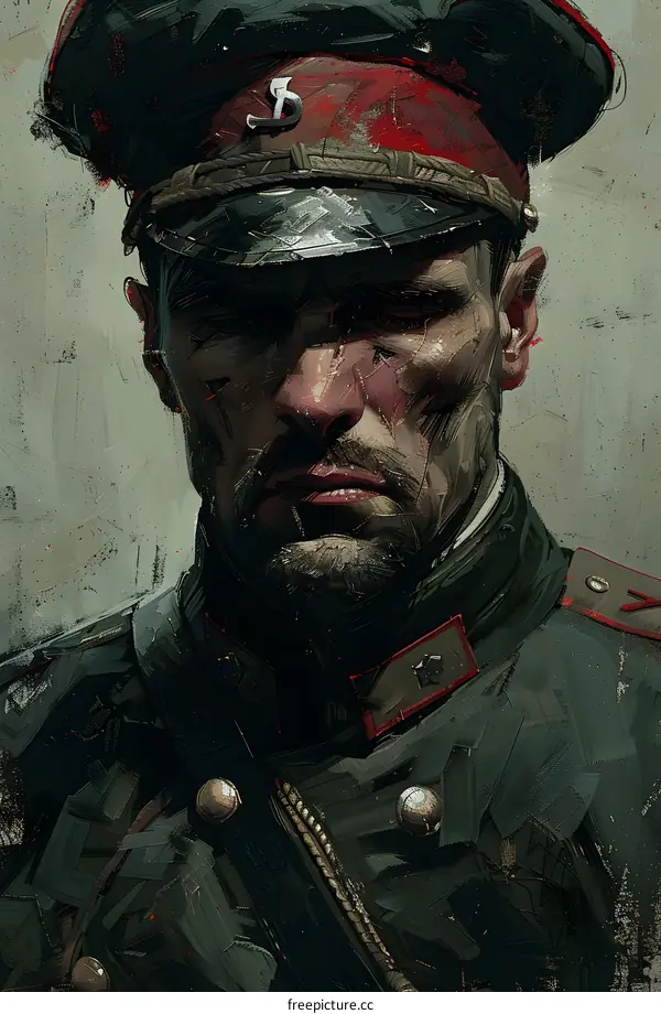 Portrait of a man in a military uniform