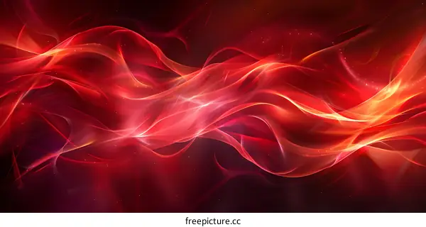 red abstract fire flame wave background