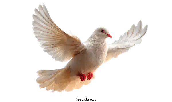 [Transparent Background PNG]Flying Dove of Peace and Freedom