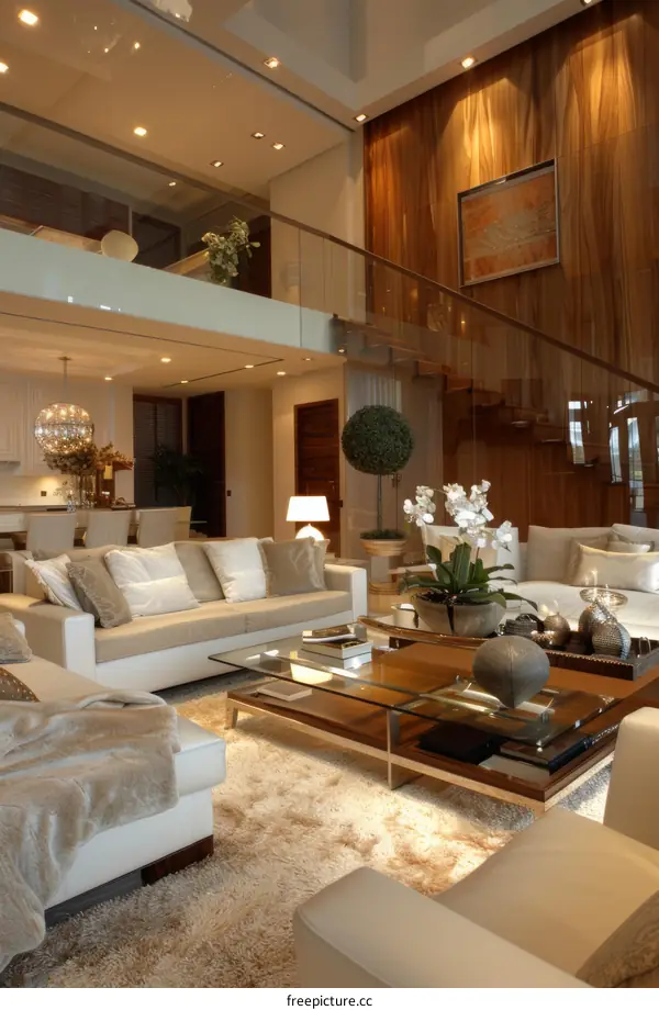 Luxurious and Modern Living Room Interior