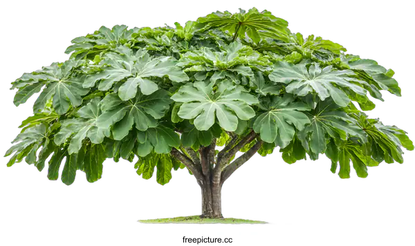 [Transparent Background PNG]Green Tree Isolated On White Background