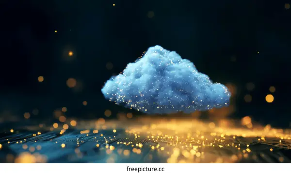 Digital Cloud Concept Illustration