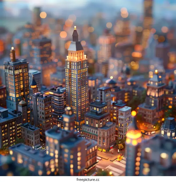 City in a Miniature Landscape