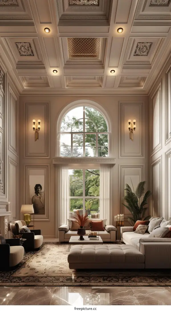 Elegant European Living Room with Classic Decor