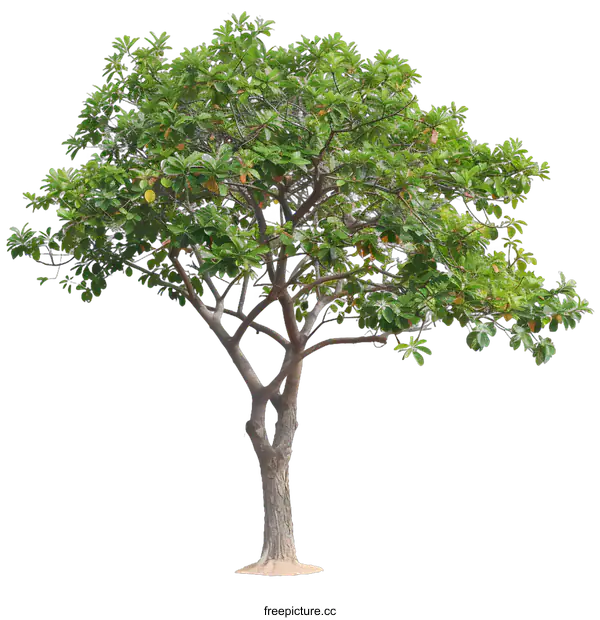 [Transparent Background PNG]Green Tree Isolated on White Background