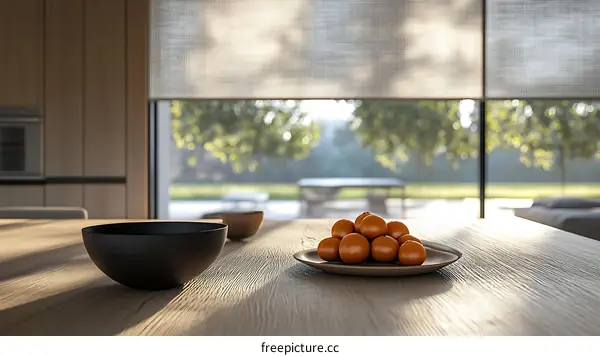 Modern Kitchen Interior Design with Oranges