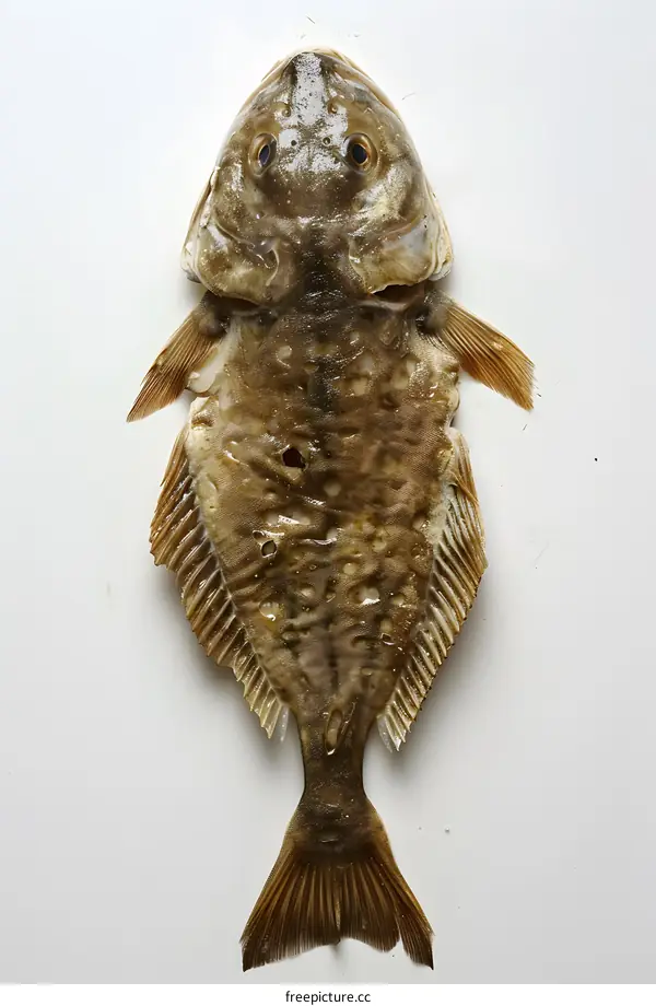 Freshly Caught Fish on White Background