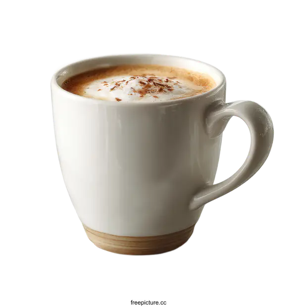 [Transparent Background PNG]Aromatic Latte in a Stylish Cup