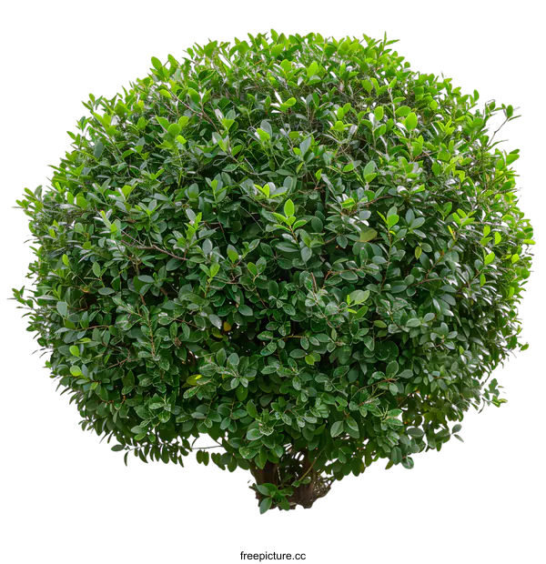 [Transparent Background PNG]Green Bush Isolated on White Background