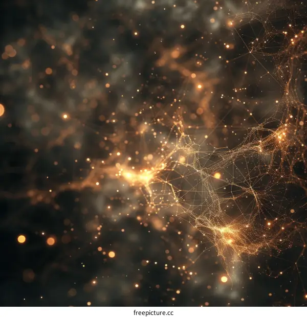 Abstract image of a neural network