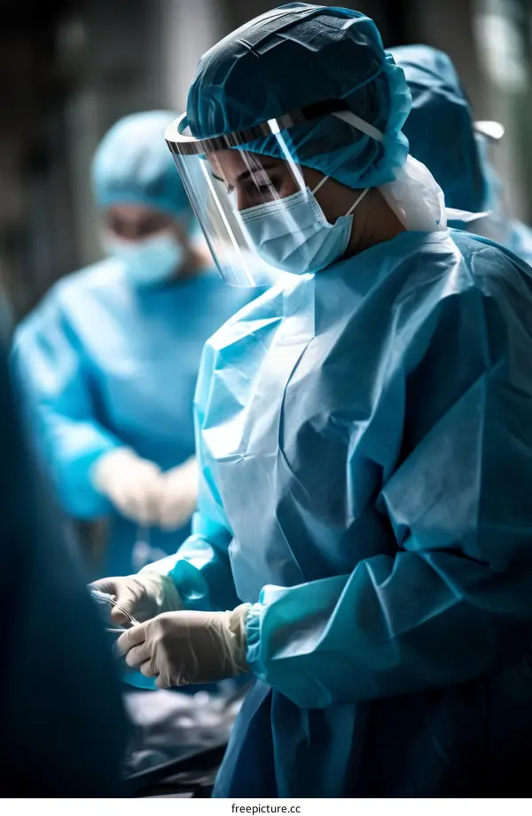 A group of surgeons in the operating room
