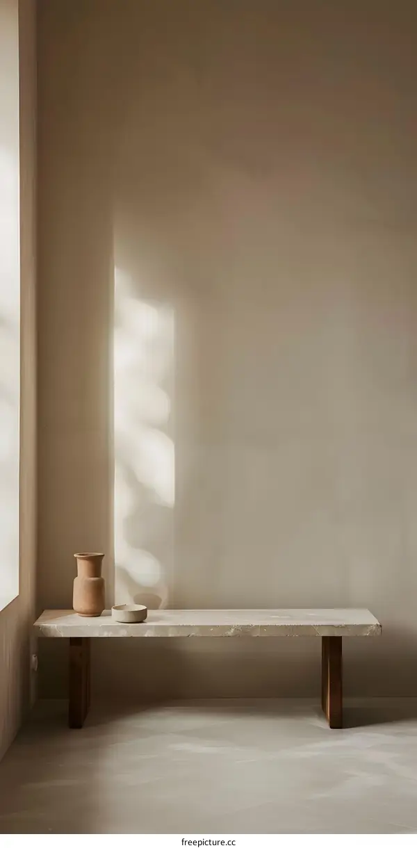 Simple Interior Design with Minimalist Furniture and Natural Light