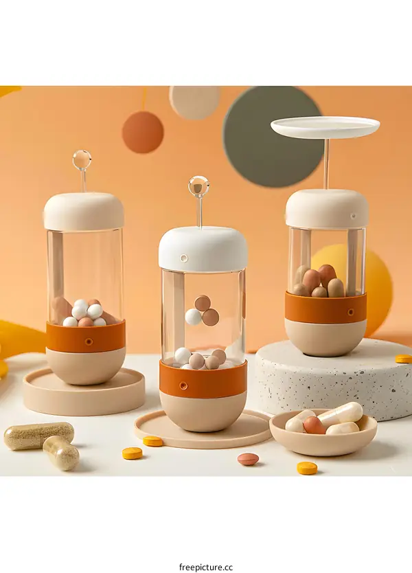 Pill Organizer Dispenser Container for Daily Pill Storage