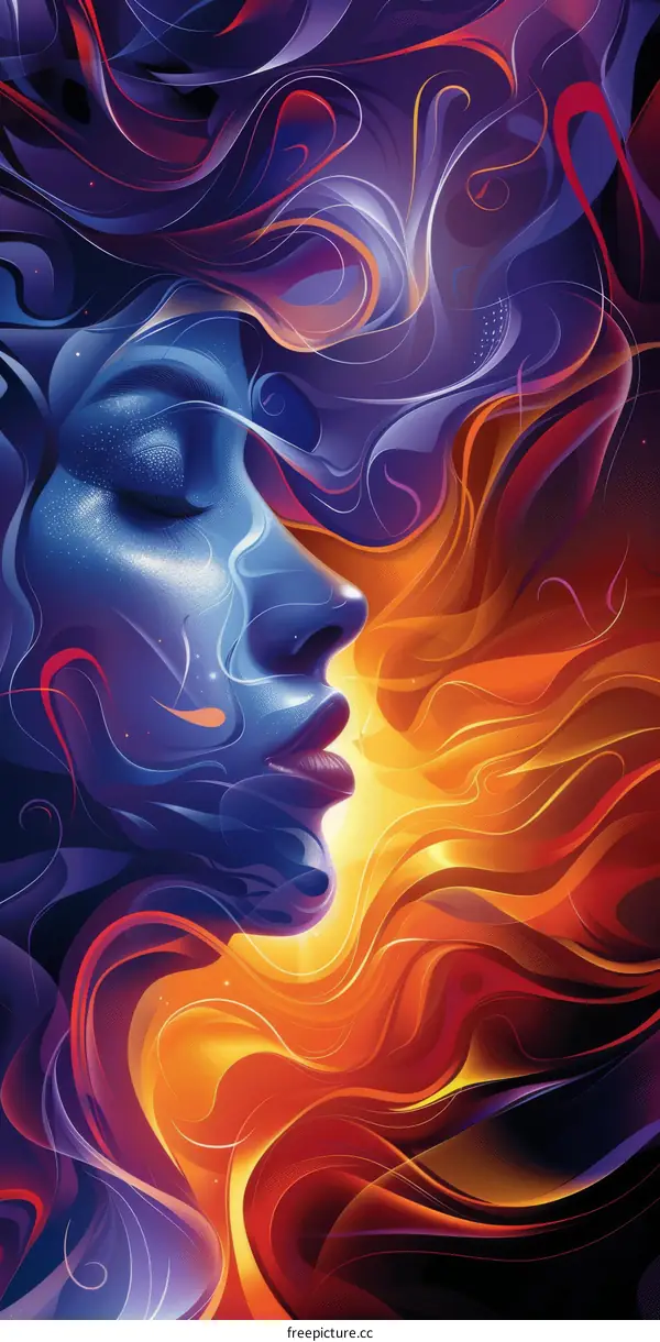 Flames Engulf Woman's Face