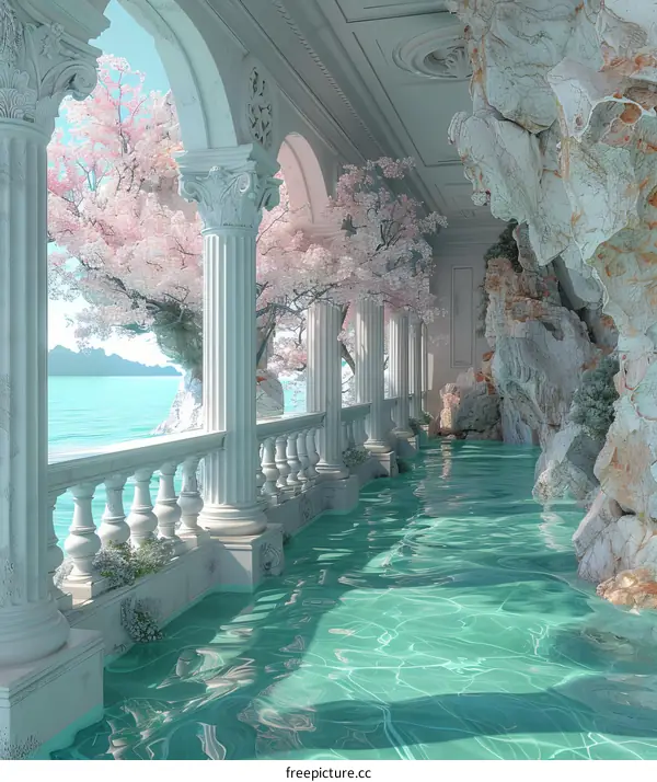 A Pastel Dreamy Water Palace