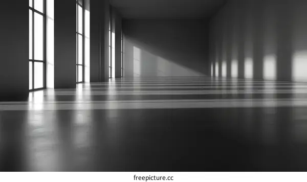 Empty Modern Architecture Interior Design