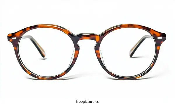 Stylish Tortoise Shell Round Glasses