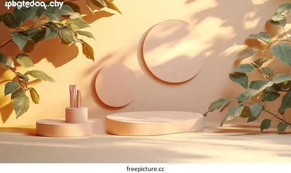 Elegant Cosmetic Display with Soft Natural Light