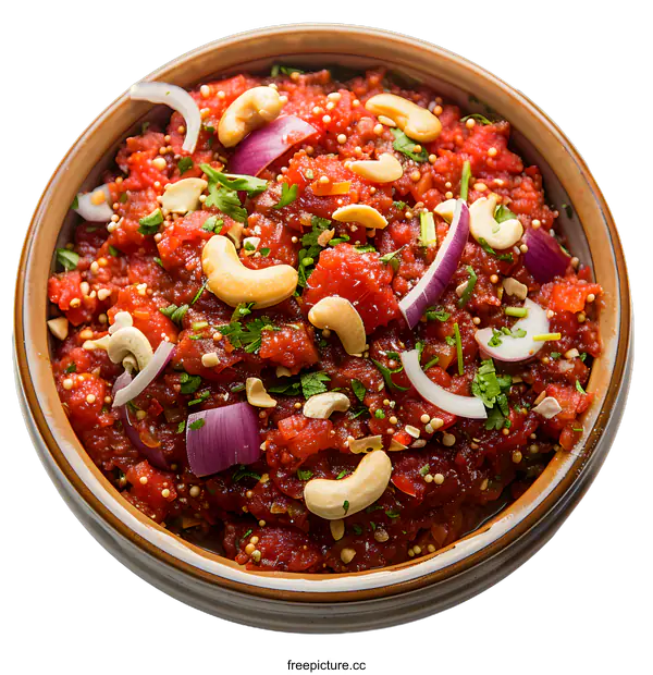 [Transparent Background PNG]tomato chutney