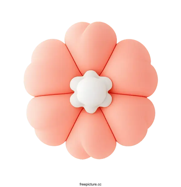 [Transparent Background PNG]3D Cartoon Flower Illustration