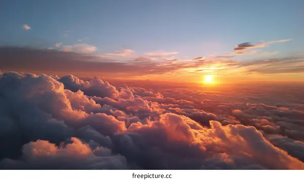 Sunset Above the Clouds